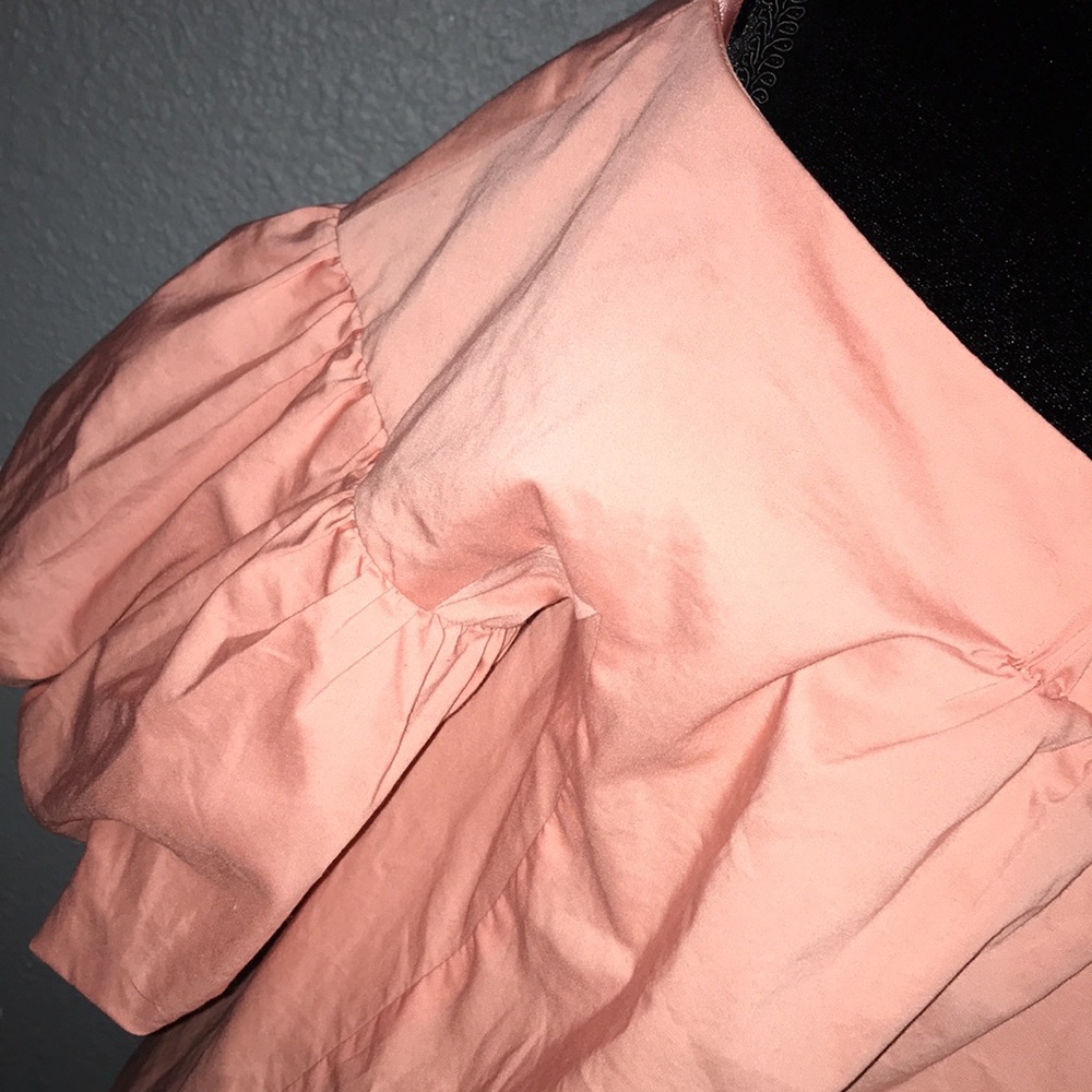 Pink salmon off shoulder top - Picture 9 of 10